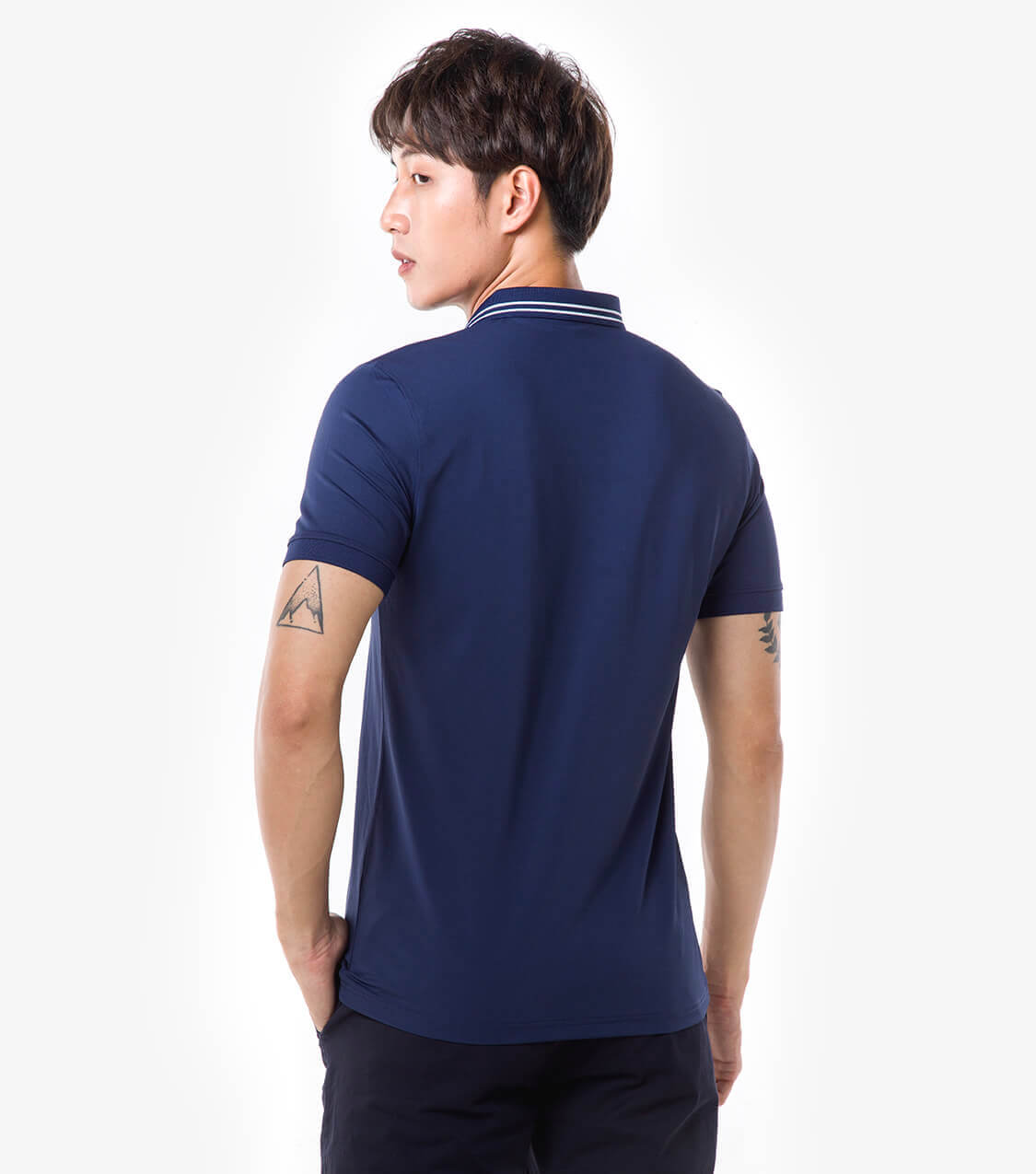 Áo Polo nam Coolmax chống nhăn hiệu quả - Xanh Navy - Ảnh 2