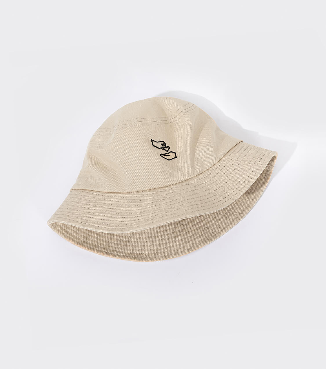 Mũ Bucket Hat thêu Heart Symbol - Be - Ảnh 2