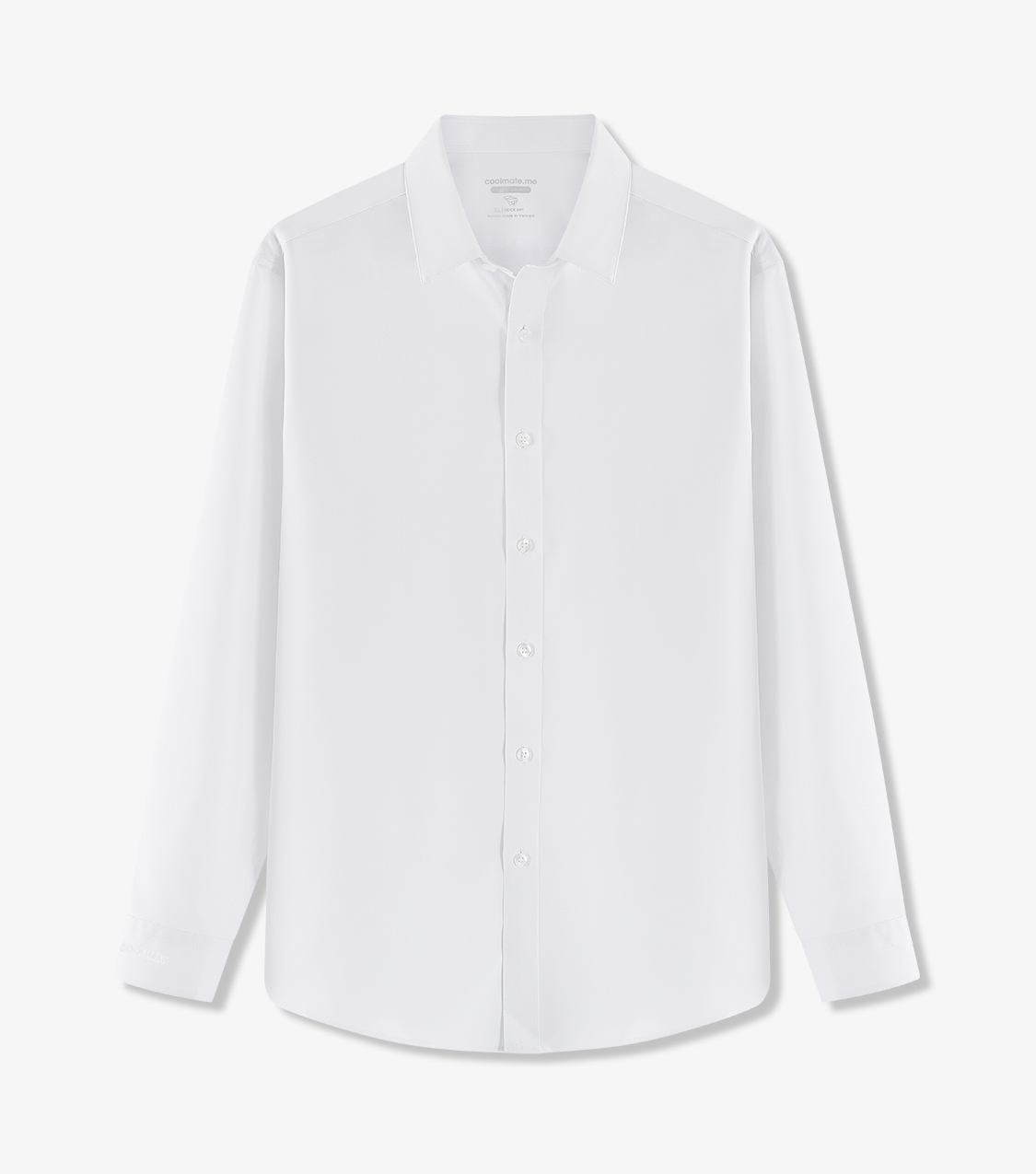 Áo sơ mi nam dài tay Café-DriS khử mùi - Trắng - Ảnh 5