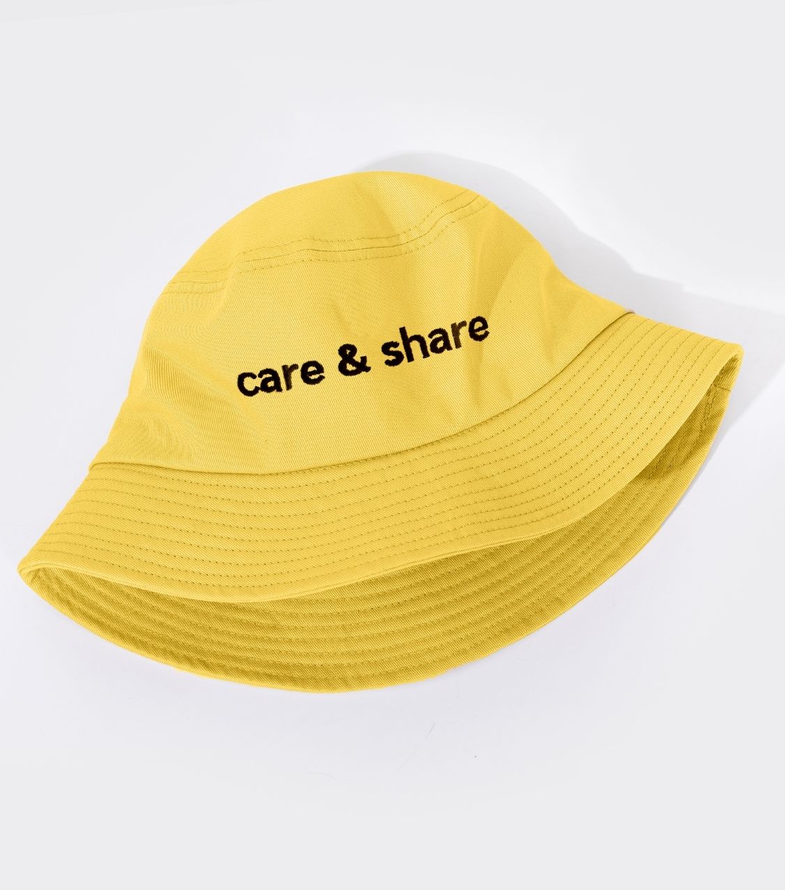 Mũ Bucket Hat thêu Care & Share Typo - Vàng - Ảnh 3