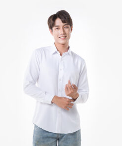 Alternative view of Áo sơ mi nam dài tay Café-DriS khử mùi - Trắng