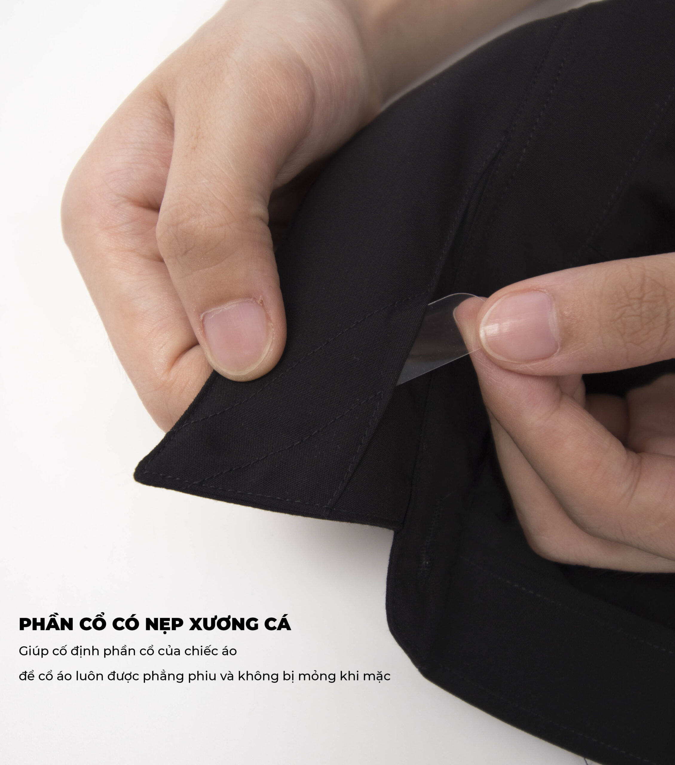 Áo sơ mi nam dài tay Café-DriS khử mùi - Đen - Ảnh 4