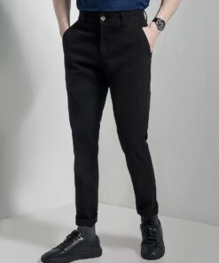 Alternative view of Quần khaki túi chéo Ceffylo - Đen